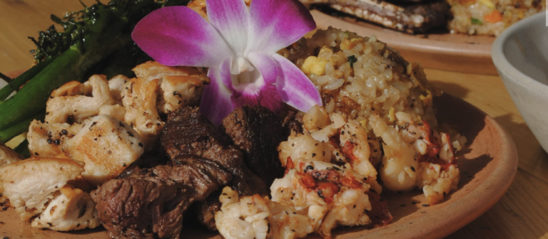 Michelin Bib Gourmand restaurant, hibachi and tiki concept